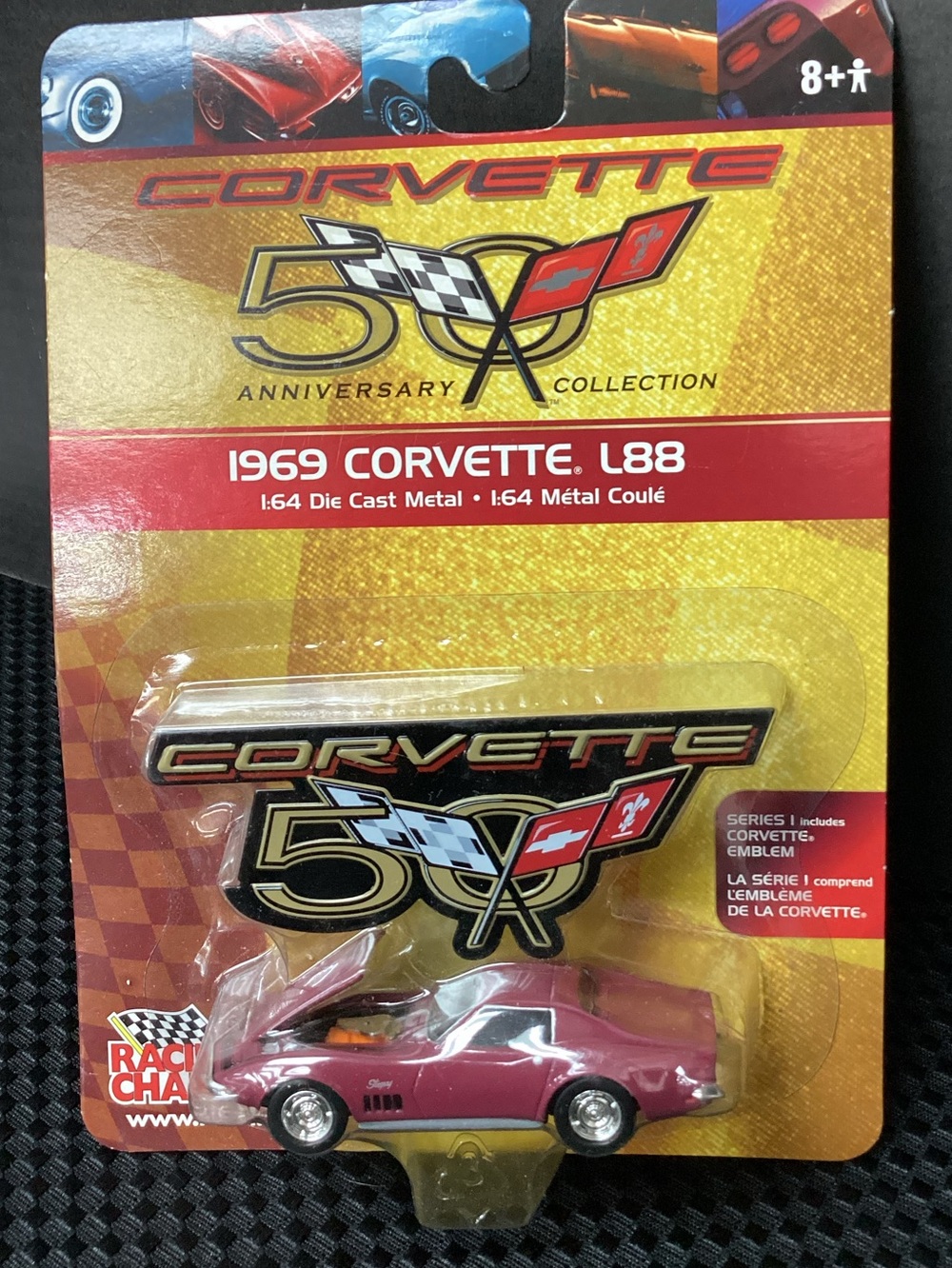 1969 Corvette L88 Die-Cast Car 1:64 Scale - Red